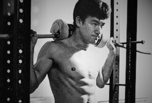 Bruce Lee workout weight training for the legs